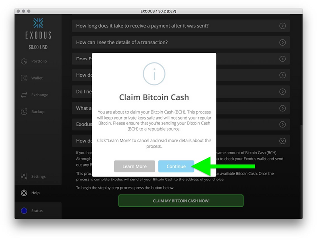 How To Claim Bitcoin Cash In Exodus Wallet Steemit - 